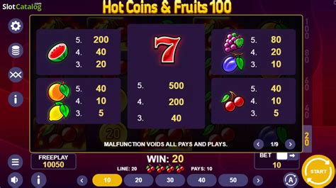 Slot Hot Coins Fruits 100